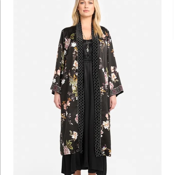 Johnny Was Velvet Mix Kimono - Picture 2 of 6